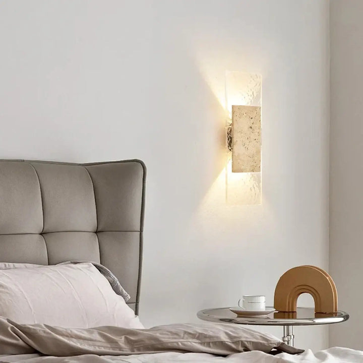 Applique extérieure en marbre au design luxueux et moderne
