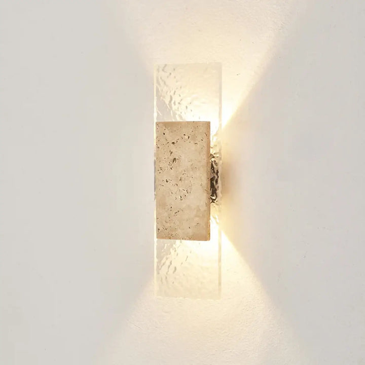 Applique extérieure en marbre au design luxueux et moderne