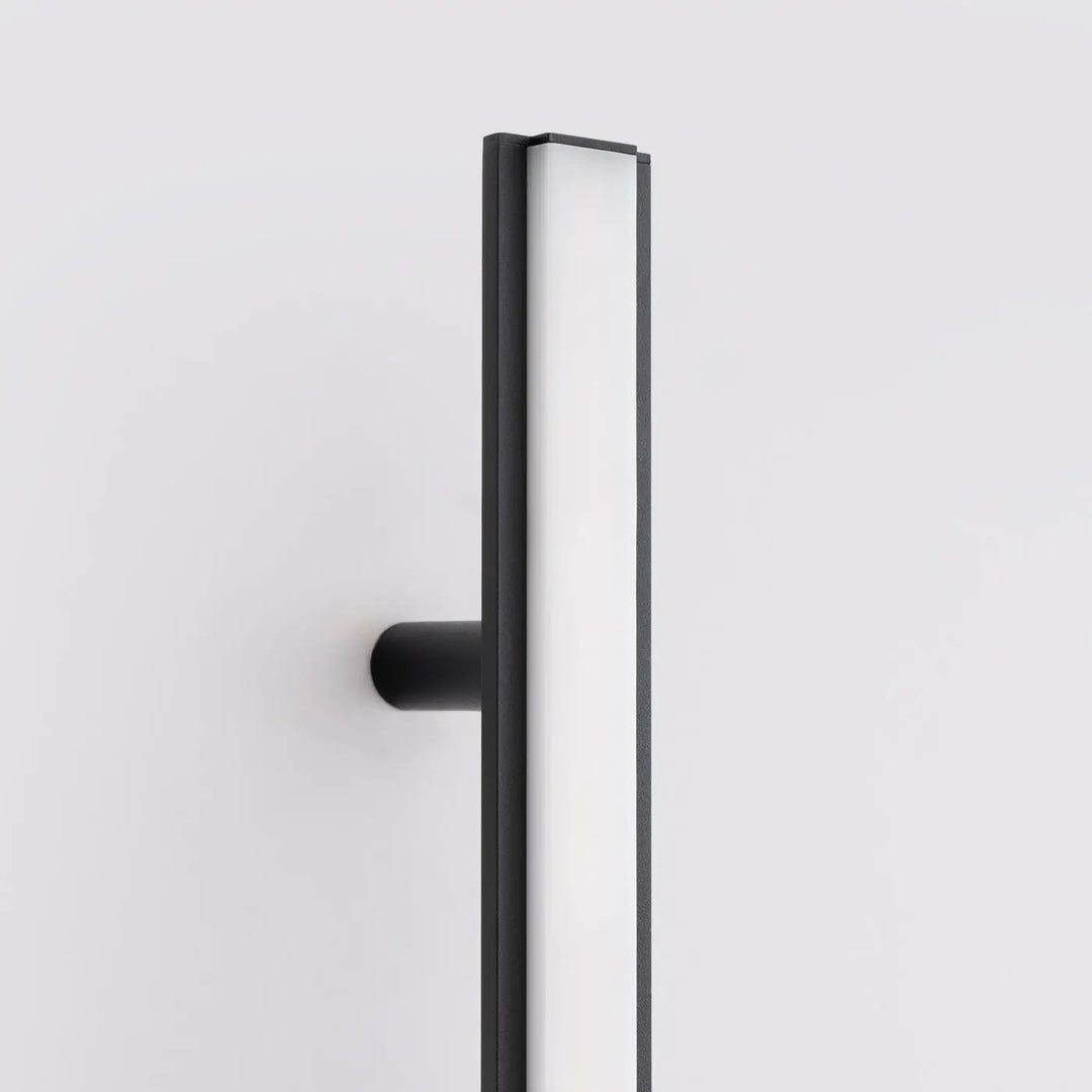Applique murale lagom 120 noir avec design minimaliste et excellente finition et panneau lumineux blanc