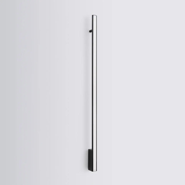 Appui mural lagom 120 3000k noir avec poignée chrome long design minimaliste et excellente finition collection lagom allie