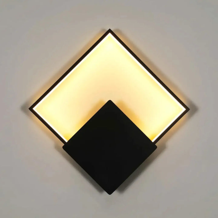 Applique led murale carrée design contemporain finition