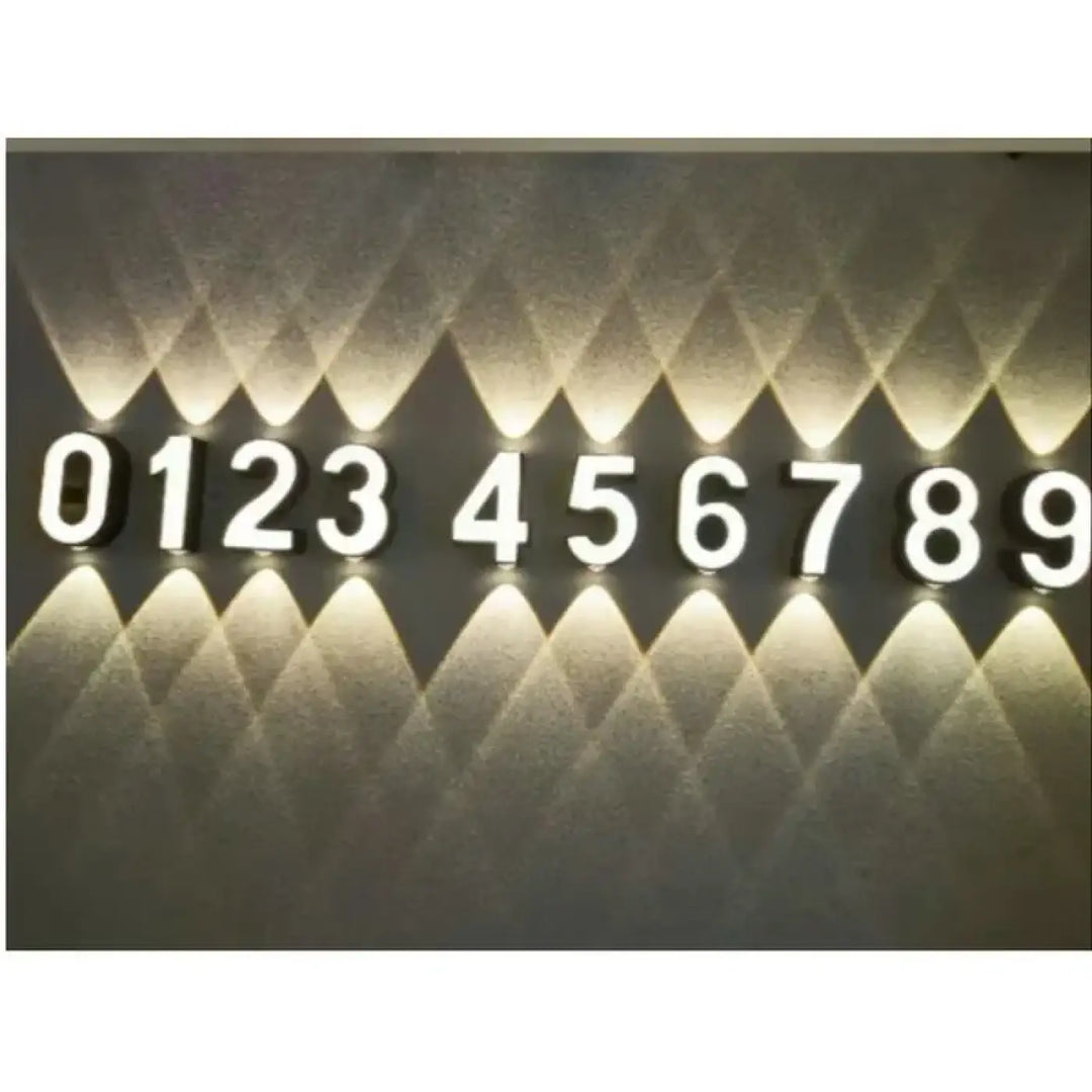 Applique Led Murale Chiffre Lumineux Design Raffiné