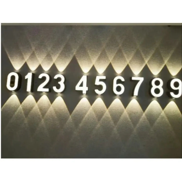 Applique Led Murale Chiffre Lumineux Design Raffiné