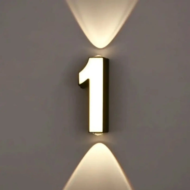 Applique Led Murale Chiffre Lumineux Design Raffiné