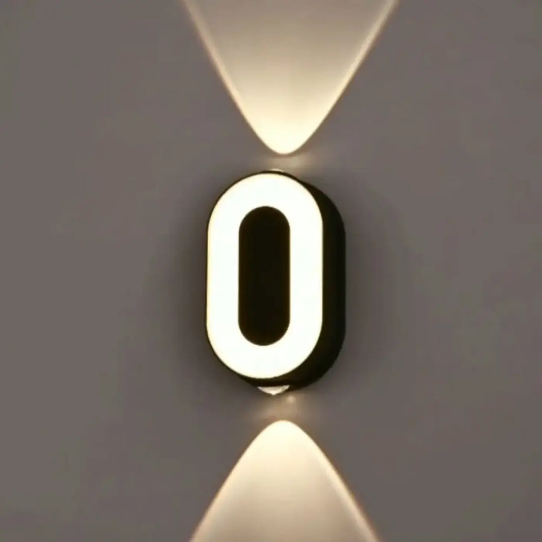 Applique Led Murale Chiffre Lumineux Design Raffiné