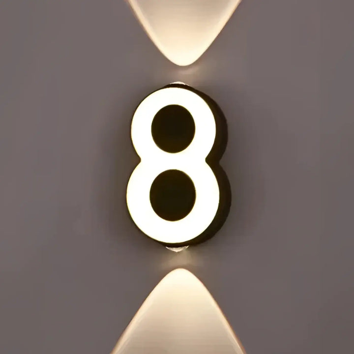 Applique Led Murale Chiffre Lumineux Design Raffiné