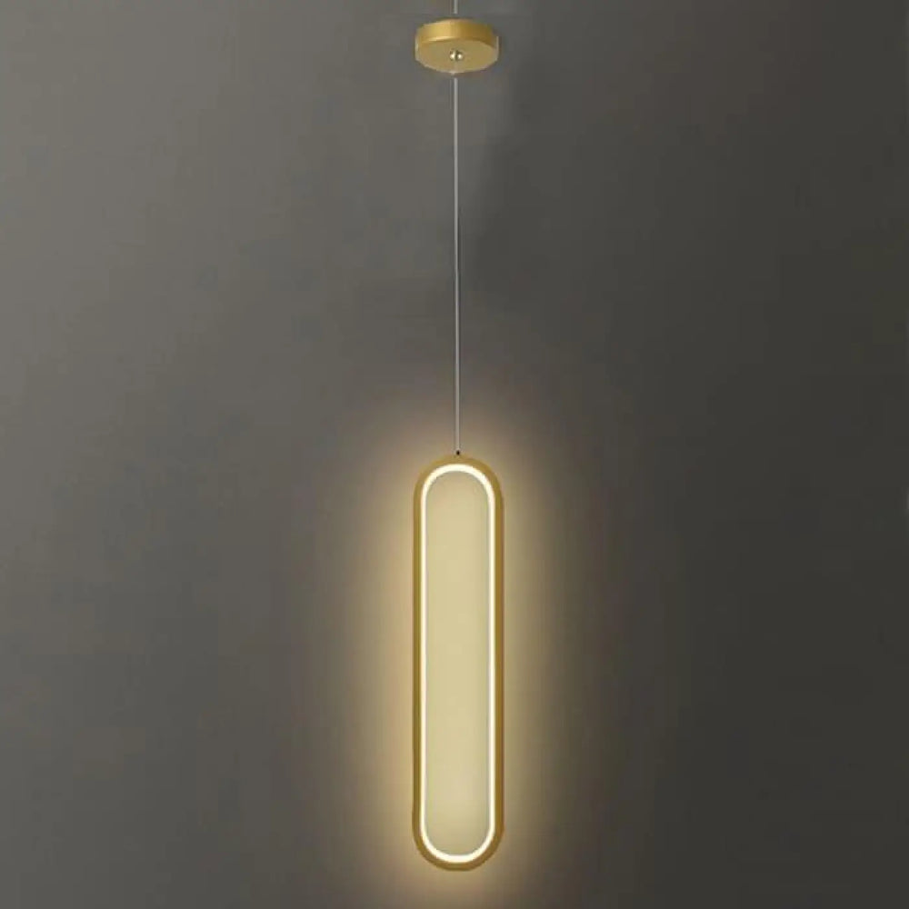 Applique Murale LED Noire Ovale Aluminium Moderne
