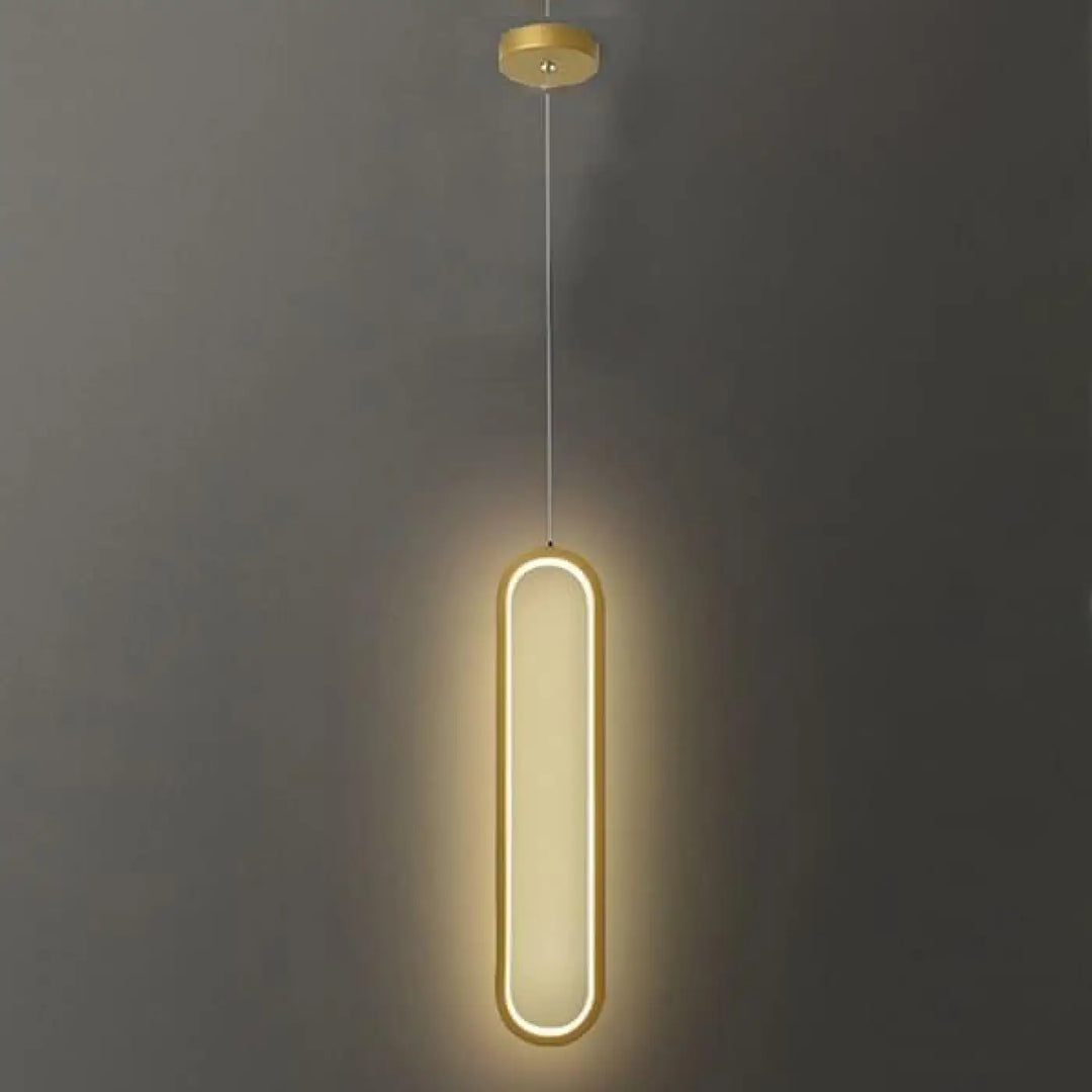 Applique Murale LED Noire Ovale Aluminium Moderne