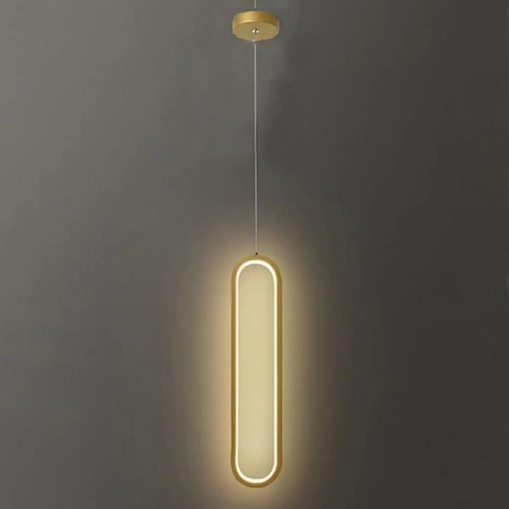 Applique Murale LED Noire Ovale Aluminium Moderne