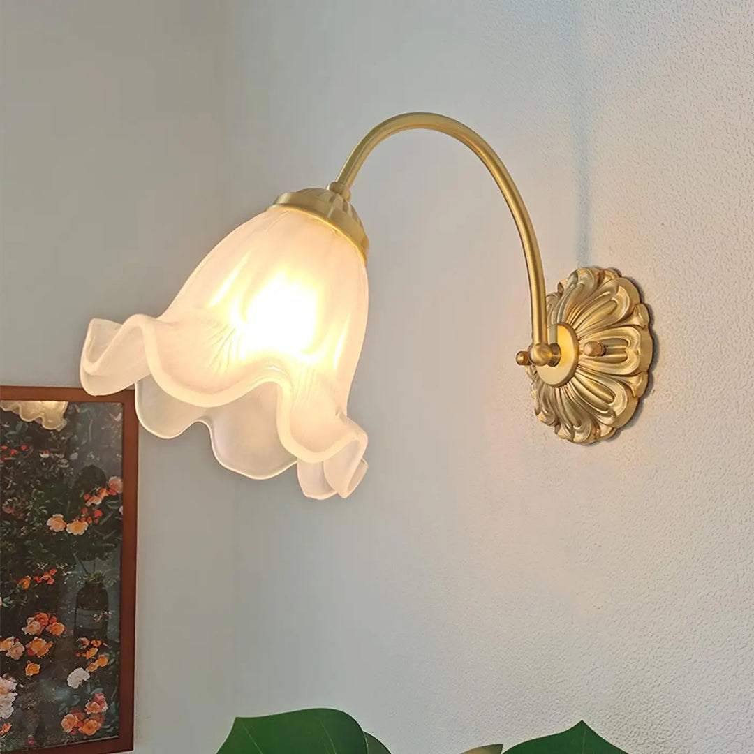 Applique Murale En Forme De Fleur Blanche