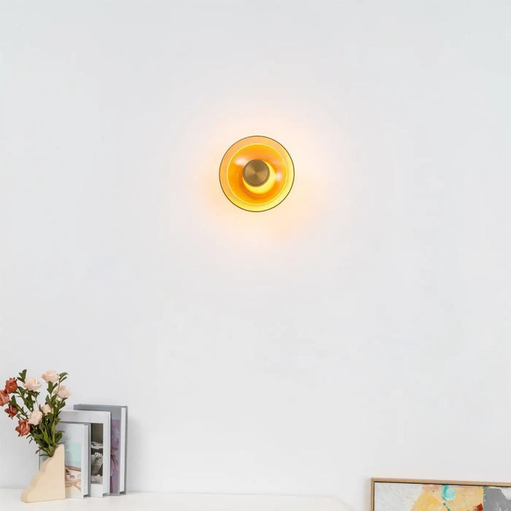 Applique Mural Led Circulaire En Verre Et Aluminium