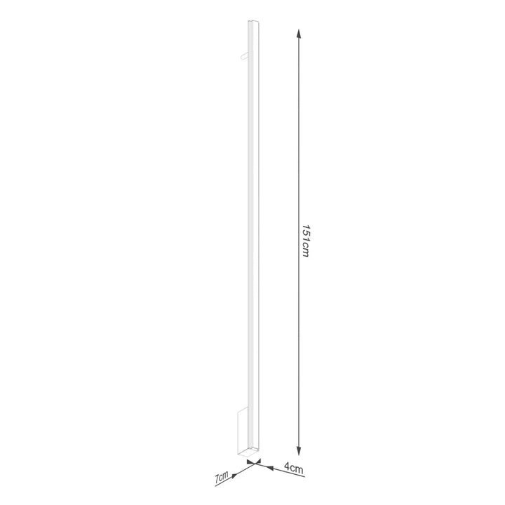 Applique murale lagom 150 4000k beige en aluminium blanc avec design minimaliste et excellente finition collection lagom allie
