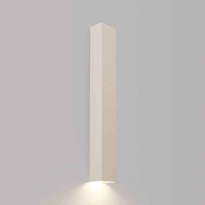 Applique murale beige freya 60 minimaliste rectangulaire compose d’appliques murales en cinq coloris