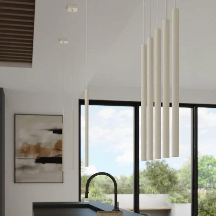 Applique murale pastelo 2 beige avec suspension pastelo design moderne solution parfaite pour cuisine minimaliste