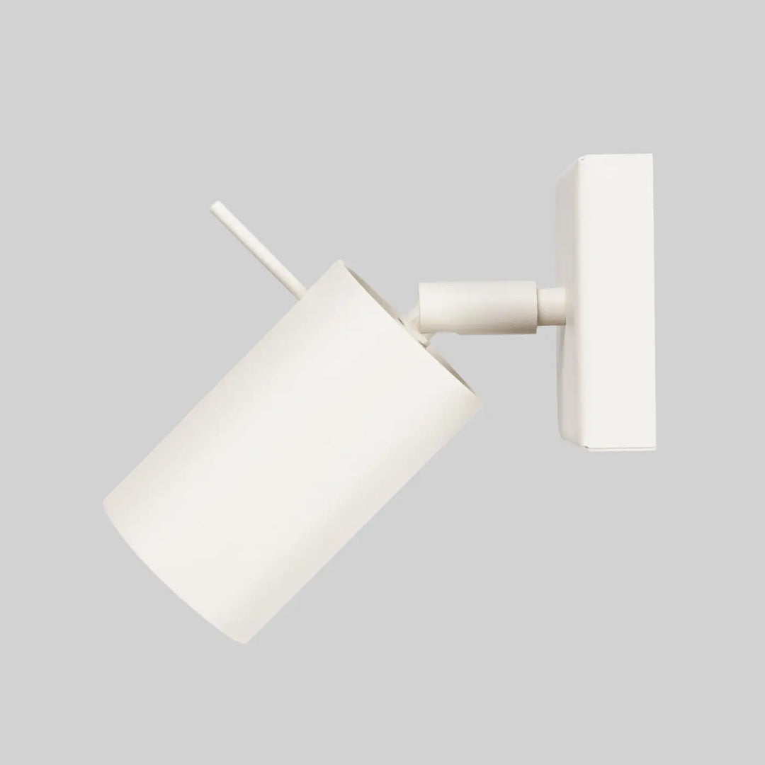 Applique murale lampe ring beige en forme cylindrique avec un design minimalisme moderne et éclairage flexible