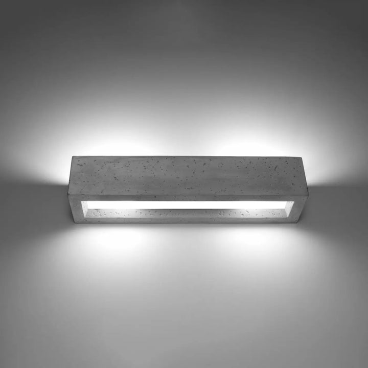 Applique murale vega 50 en béton moderne avec éclairage led intégré pour une atmosphère harmonieuse et minimaliste