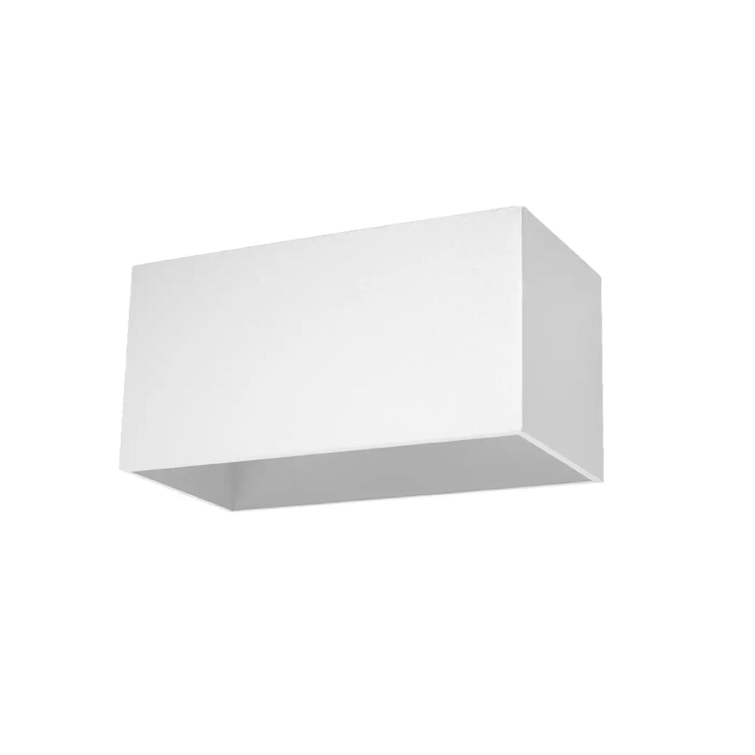 Applique murale quad maxi blanche rectangulaire avec design minimaliste pour éclairage intérieur contemporain