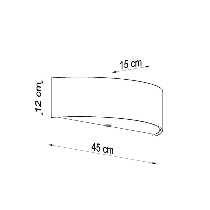 Applique murale skala blanche minimaliste en acier industriel avec finition lisse et dimensions compactes