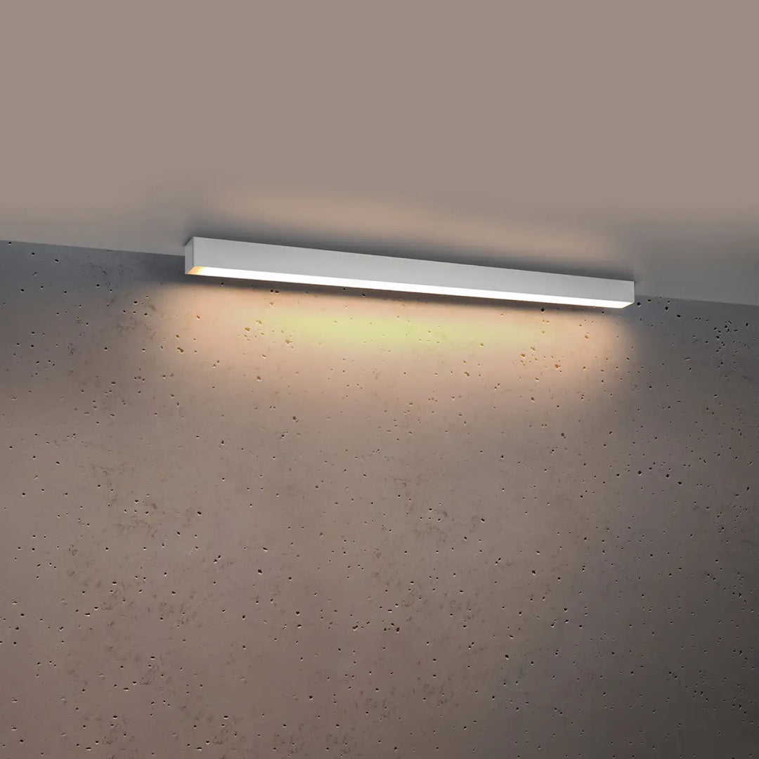 Luminaire plafonnier pinne 90 blanc une lampe suspendue led rectangulaire murale au design minimaliste moderne