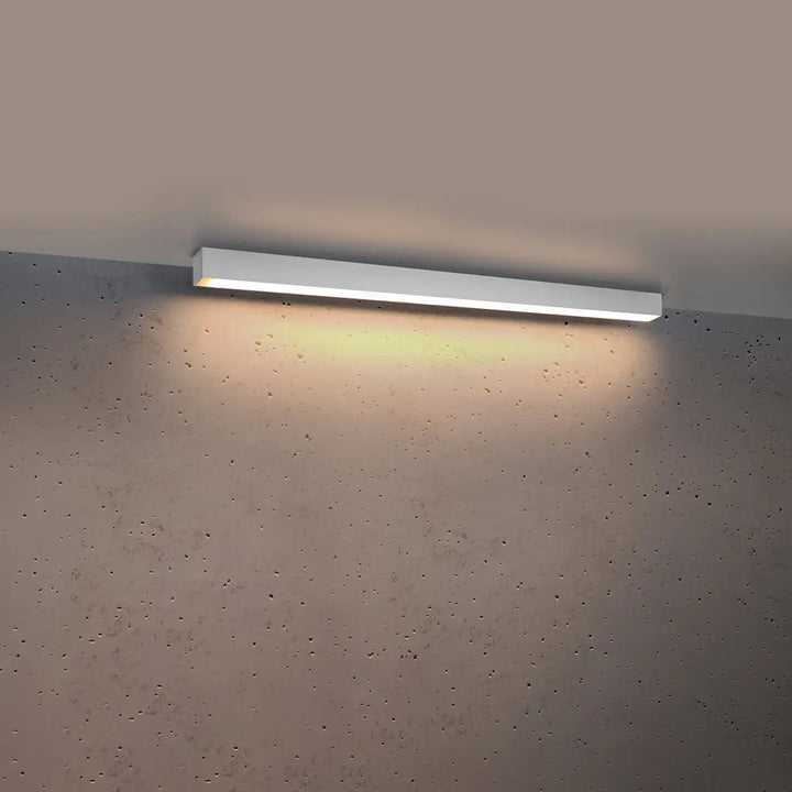 Luminaire plafonnier pinne 90 blanc une lampe suspendue led rectangulaire murale au design minimaliste moderne