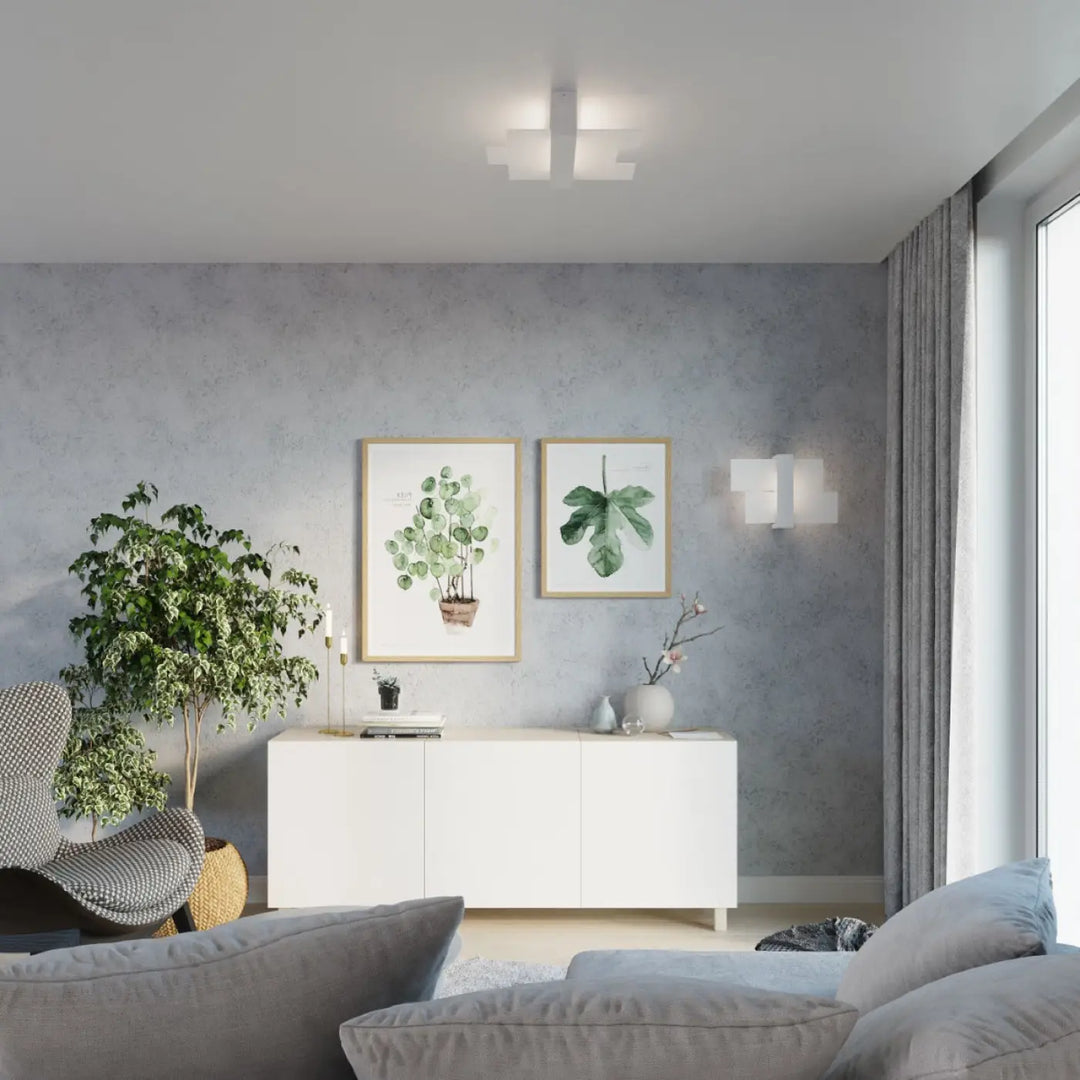 Applique murale feniks 1 blanc avec design intemporel pour créer une atmosphère unique et lampes surprenantes