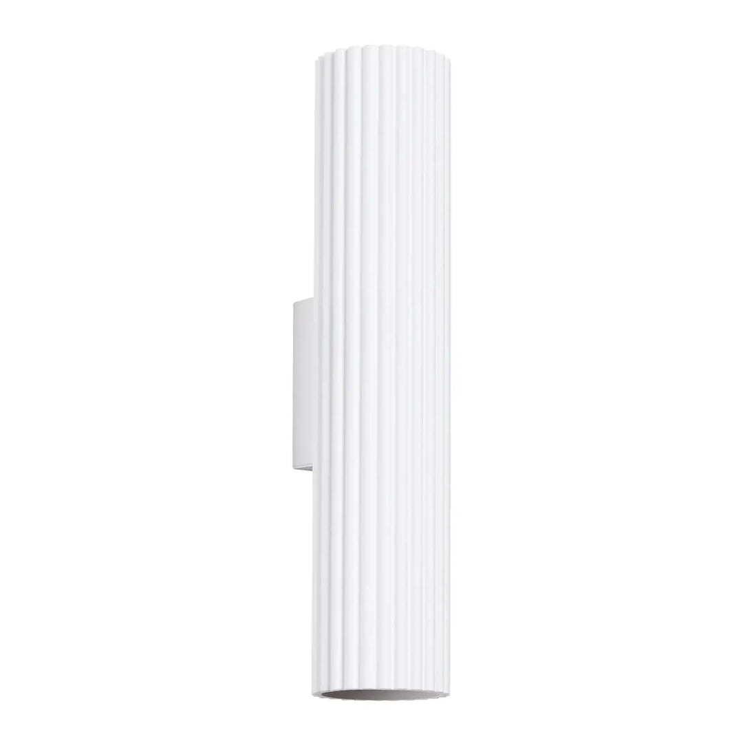 Applique murale karbon 30 blanc avec design minimaliste et ampoules gu10 interchangeables pour plafonnier karbon allie