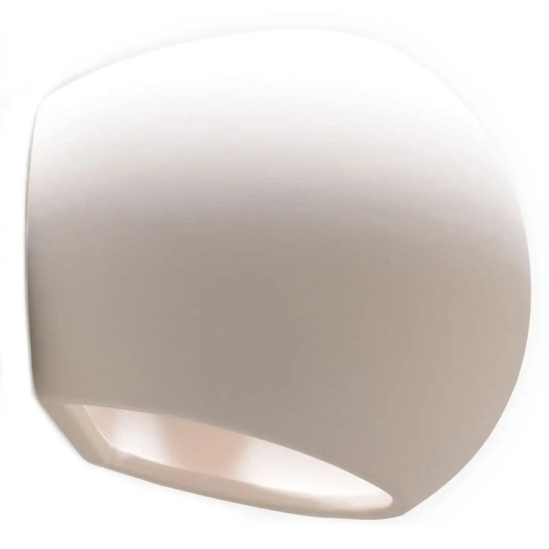 Applique murale moderne en céramique globe avec design blanc mat arrondi pour une belle lumière murale