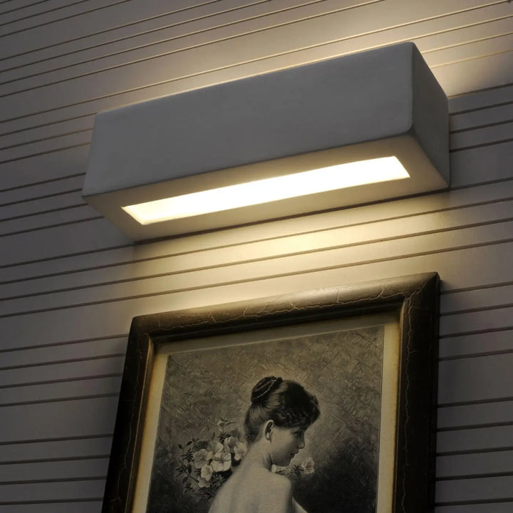 Applique murale céramique moderne vega avec finition blanche et belle lumière chaude et uniforme moderne vega remplissez