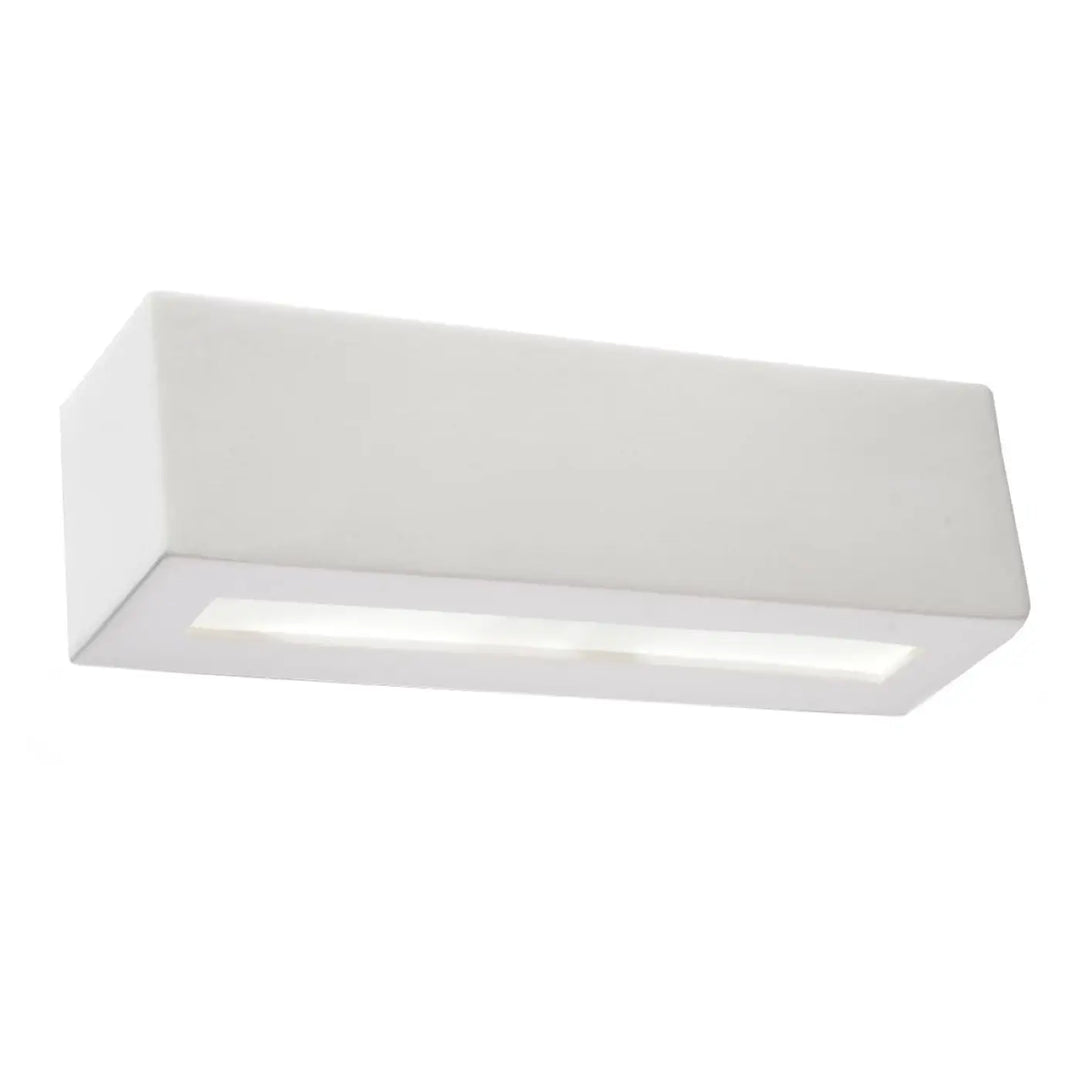 Applique murale blanche moderne vega en céramique avec lumière intégrée led pour une belle lumière design