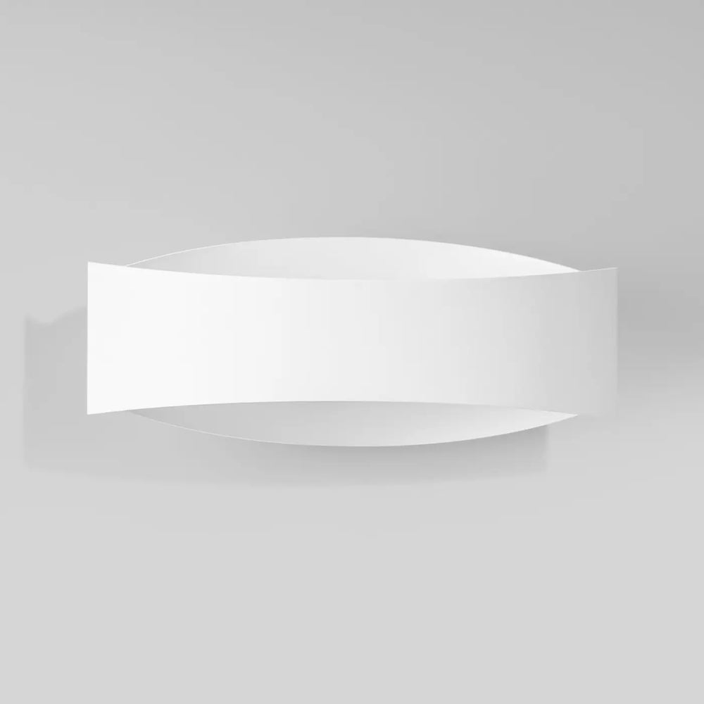 Applique toni blanche minimaliste murale courbée pour une décoration subtile avec des couleurs classiques