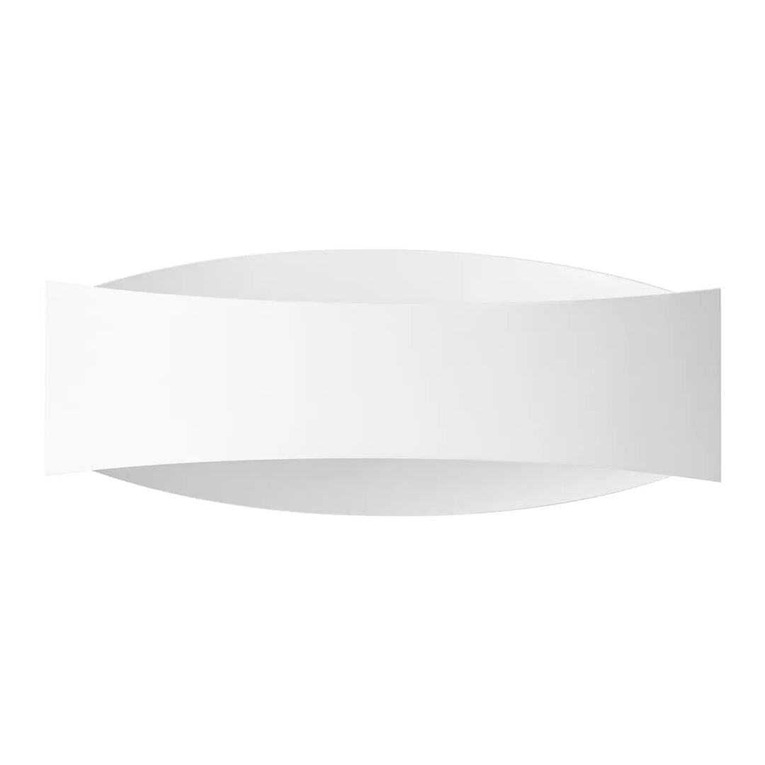 Applique toni blanc avec design moderne et courbé pour une décoration subtile aux couleurs classiques