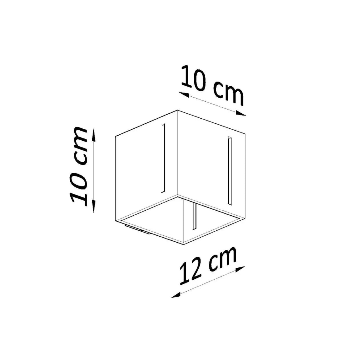 Applique murale moderne pixar blanc cube minimaliste 10x12 cm pour un spectacle lumineux et un espace contemporain