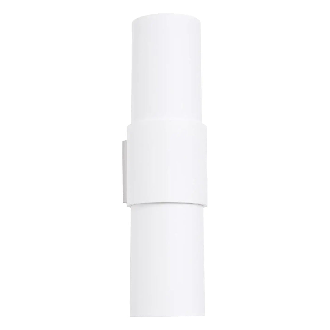 Applique murale lampe flash blanche cylindrique en aluminium avec conception unique et feuille rotative minimaliste