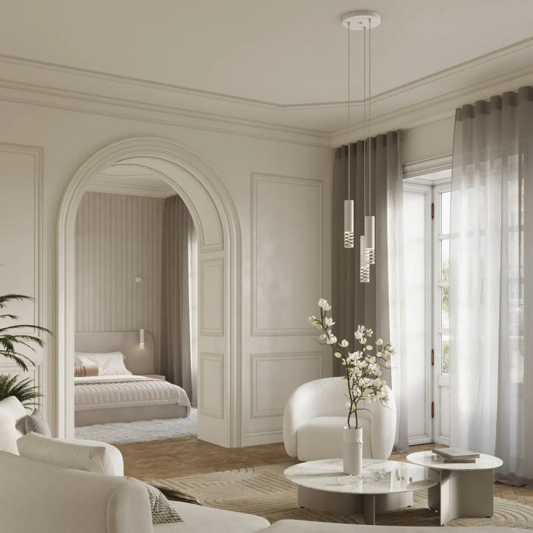Applique murale lami blanc en céramique minimaliste avec découpe décorative pour un effet visuel unique et finition originale