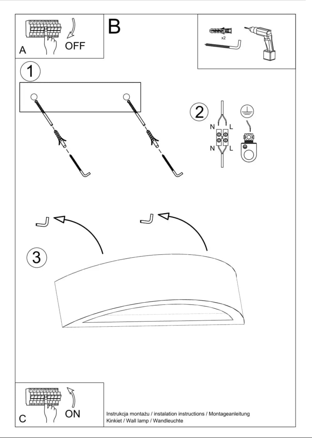 Applique murale atena led avec design courbé élégant noir minimaliste pour agencements industriels et atmosphère harmonieuse