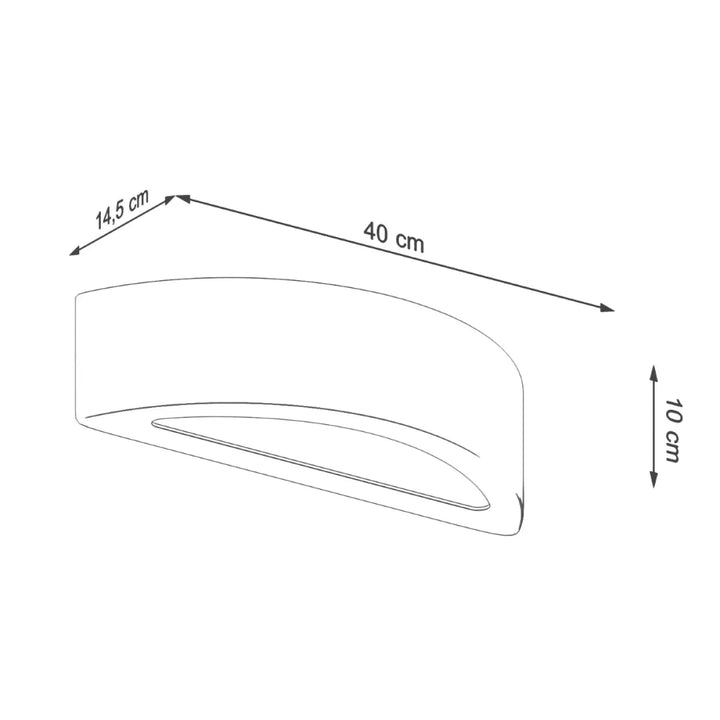 L’applique murale atena en béton présente un design minimaliste et courbé pour une atmosphère harmonieuse