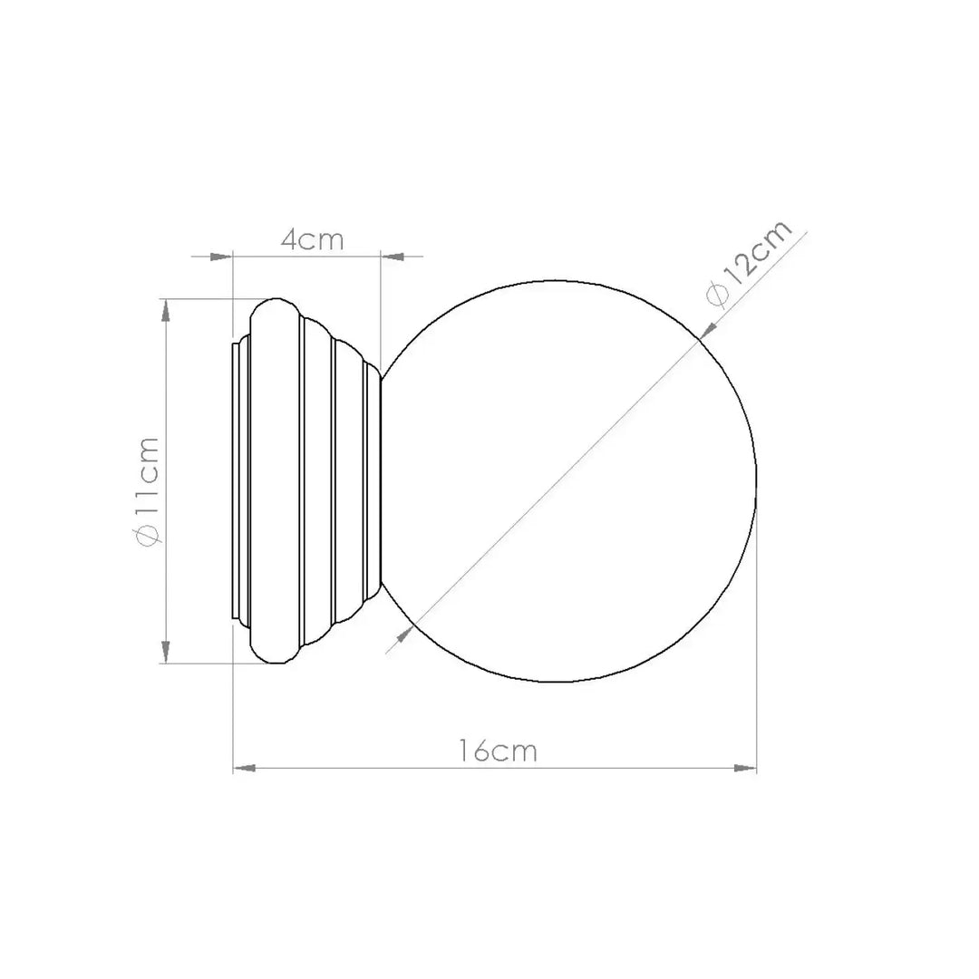 Applique murale zori blanc en céramique ronde avec base cannelée exprimant qualités esthétiques et belle décoration