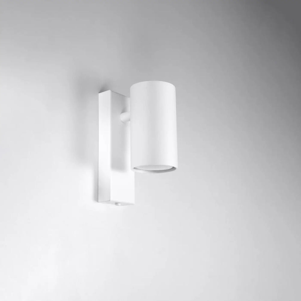 Applique murale utti blanche cylindrique au design minimaliste avec forme discrète pour un éclairage moderne