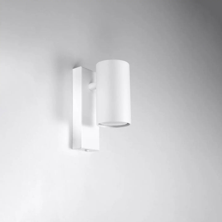 Applique murale utti blanche cylindrique au design minimaliste avec forme discrète pour un éclairage moderne