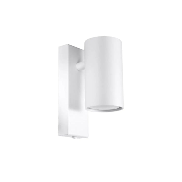 Applique murale utti blanche en forme cylindrique discrète avec design minimaliste pour éclairage intérieur moderne