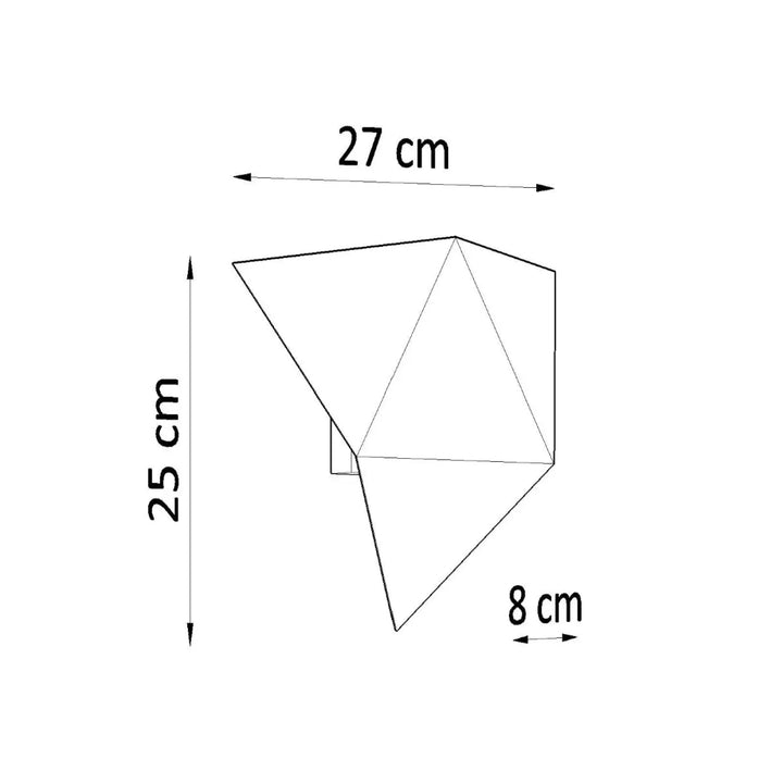 Applique solido blanc en céramique minimaliste avec marquages dimensionnels précis design original et intemporel