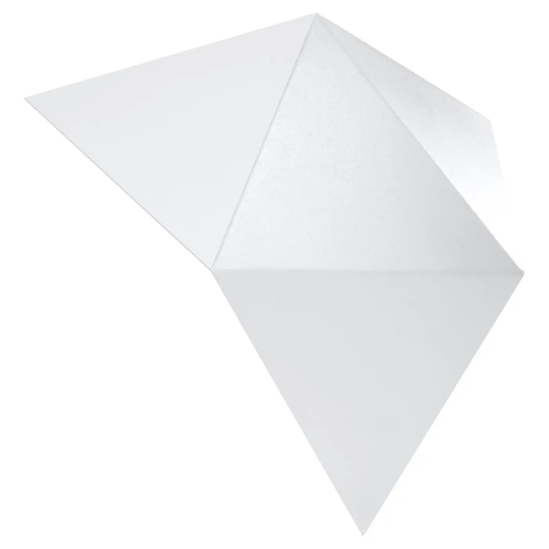 Applique murale l’applique solido en origami papier blanc au design original et intemporel minimaliste