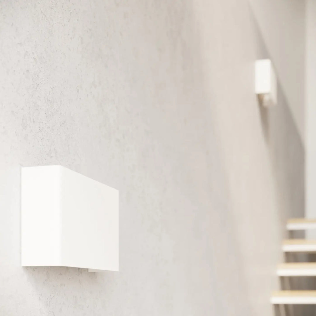 Applique murale copertura blanche rectangulaire minimaliste avec finition mate pour une solution minimaliste et atmosphère chaleureuse