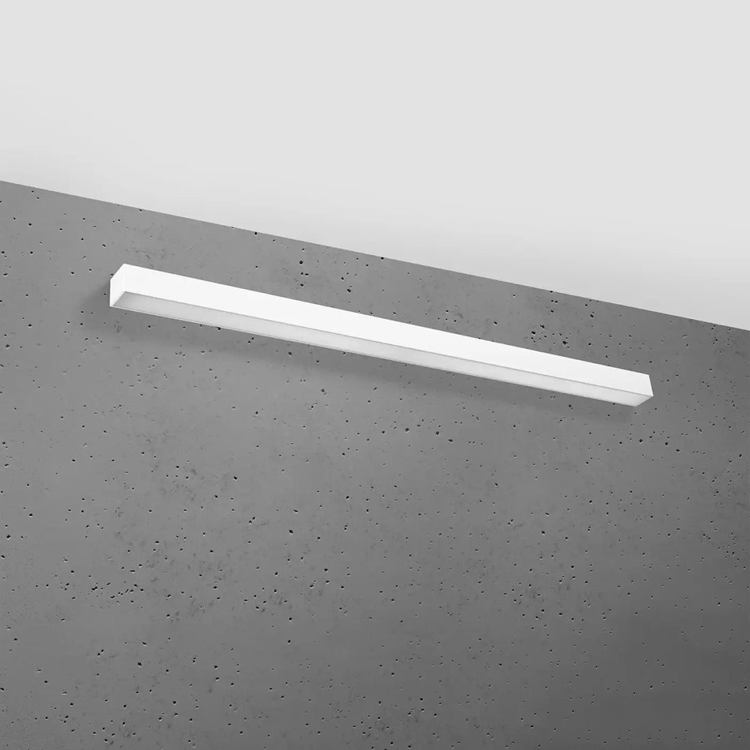 Applique murale pinne 118 blanc led rectangulaire design minimaliste avec paramètres d’éclairage 3000k module led