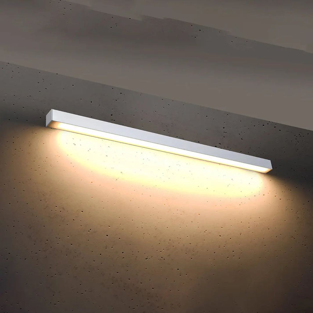 Applique murale pinne 118 blanc rectangulaire led module led émettant une lumière chaude uniforme 3000k paramètres d’éclairage