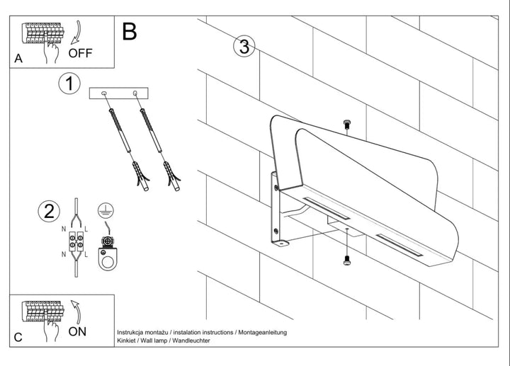 Applique murale bascia blanche avec design courbe métallique, solution minimaliste pour chambre à coucher moderne