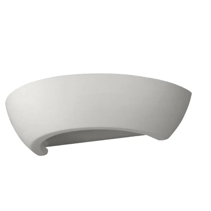 Applique murale moderne oskar en céramique blanche avec design courbé et lumière belle et douce