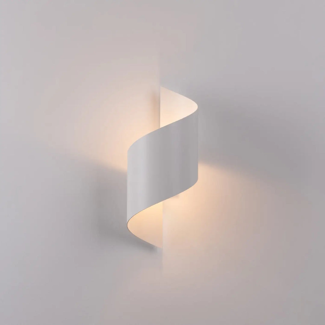 Applique murale lampe talassa blanc en spirale design moderne pour parler à l’imagination élégamment