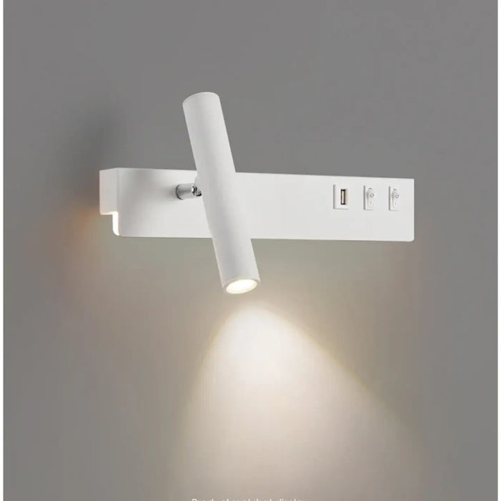 Applique Murale Blanche Ou Noir Pour Tête De Lit Spot Orientable