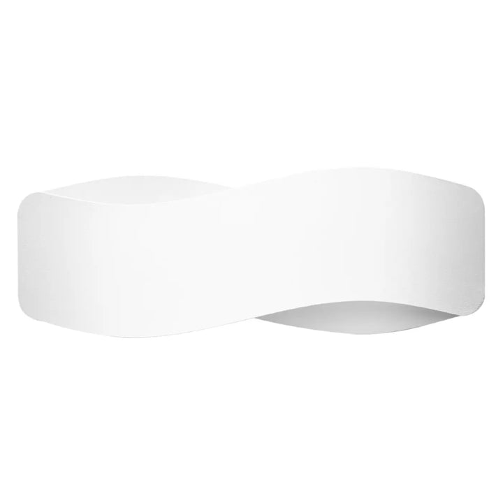 Applique murale tila 40 blanc avec design original d infini, luminaire tila au style intemporel et élégant